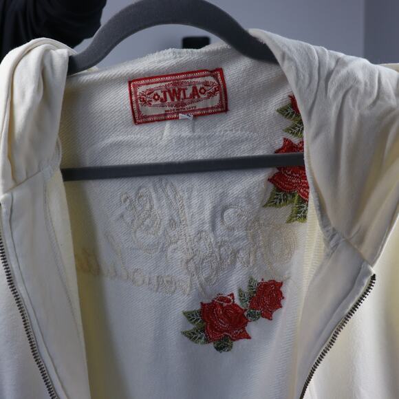 Vintage Johnny Was, JWLA, Hoodie with Embroidered Flowers - Picture 6 of 6